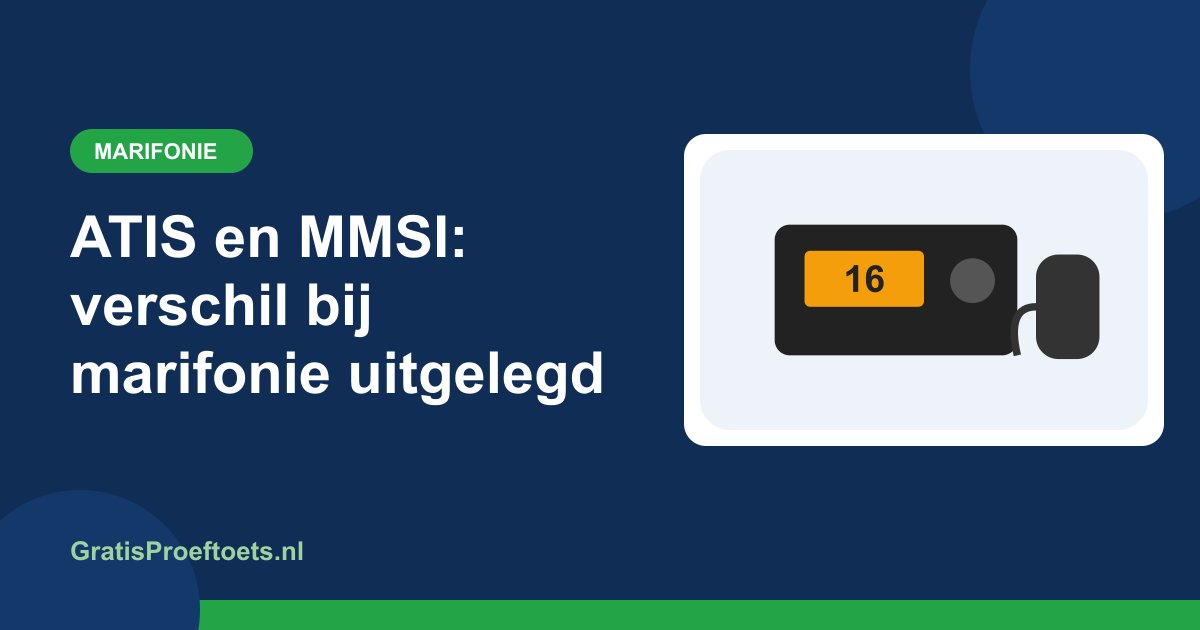 Illustratie bij het artikel "ATIS en MMSI: verschil bij marifonie uitgelegd" (Marifonie)