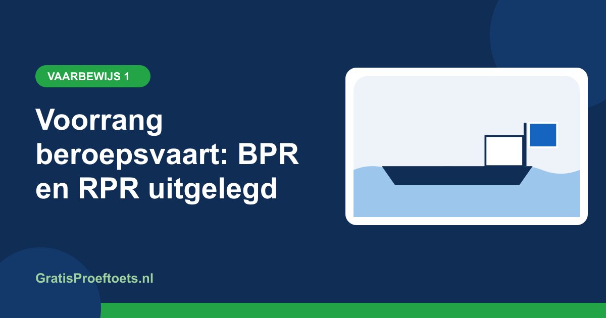 Illustratie bij het artikel "Voorrang beroepsvaart: BPR en RPR uitgelegd" (Vaarbewijs 1)