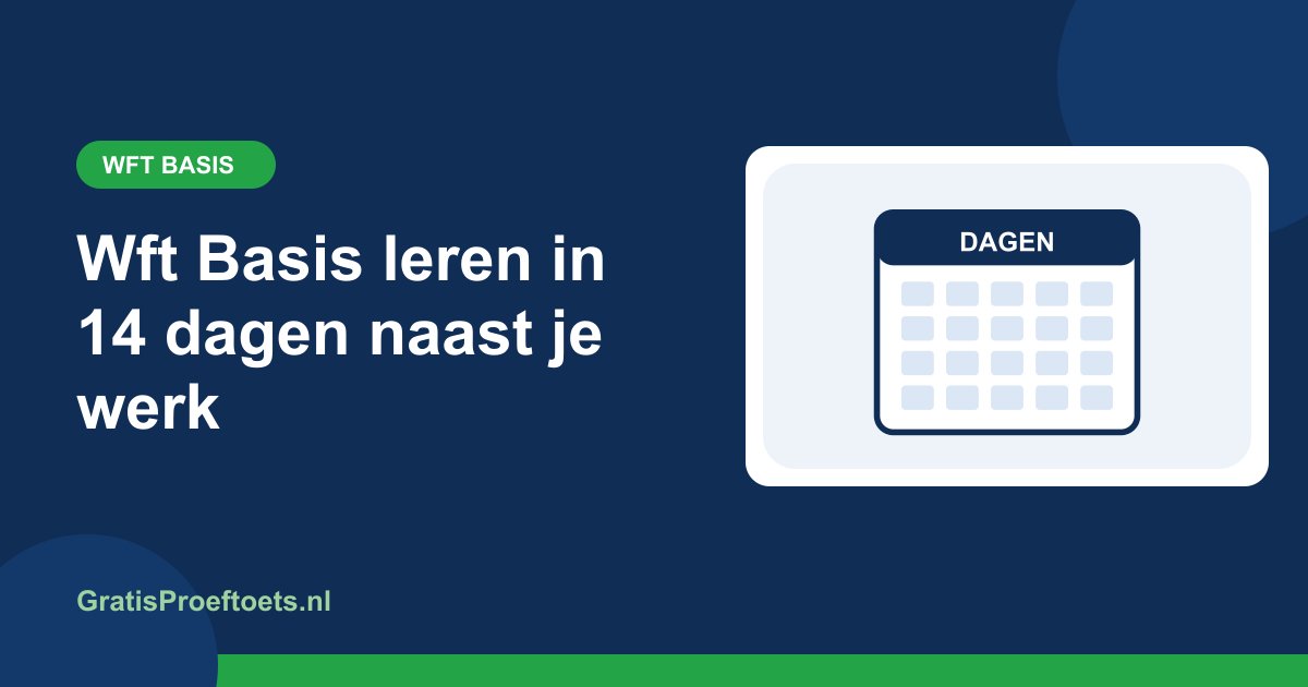 Illustratie bij het artikel "Wft Basis leren in 14 dagen naast je werk" (Wft Basis)